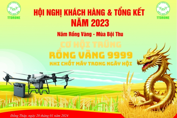 TTDRONE-HỘI NGHỊ KHÁCH HÀNG VÀ TỔNG KẾT NĂM 2023